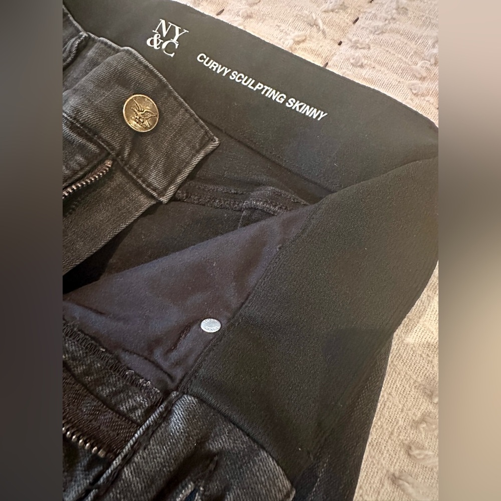 5 PAIR of New York & Co Women SCULPTING skinny jeans!  Sz 6 Tall!! Butt forming - Picture 7 of 16